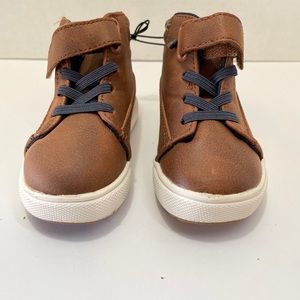 Wonder Nation Brown High Tops Toddler Shoe Size 5